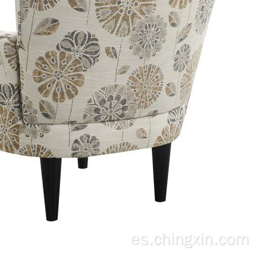 Silla de brazo de tela múltiple de Taupe moderna